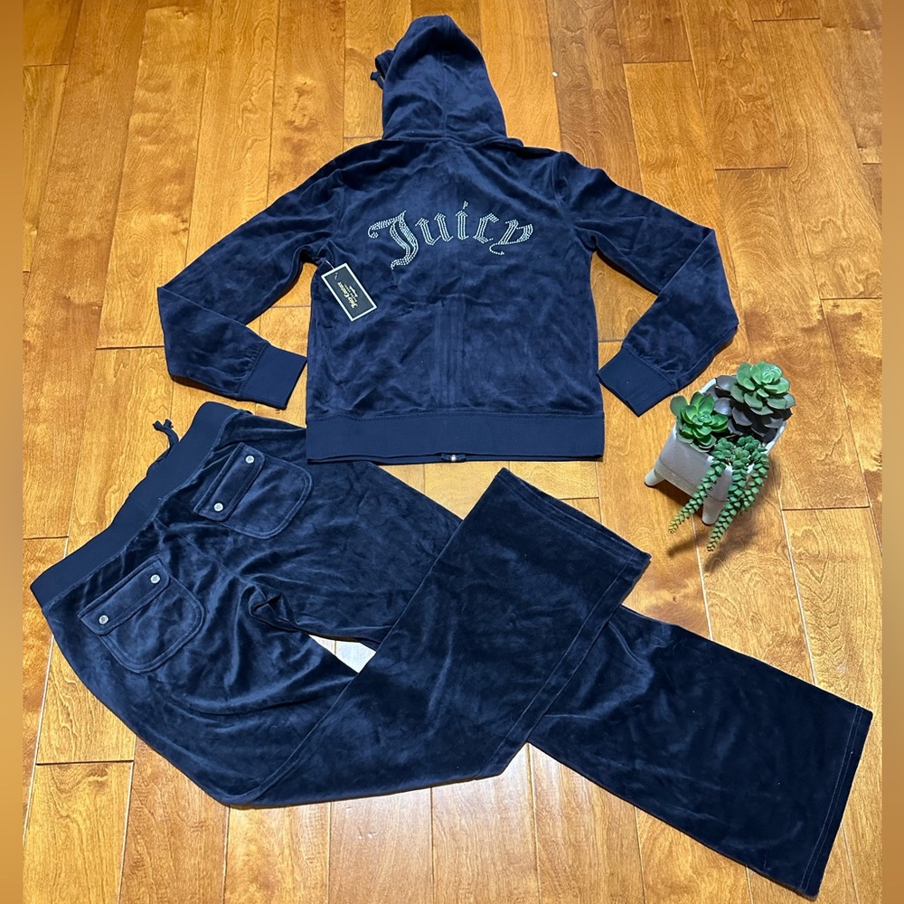 Juicy couture gothic studded hoodie & pockets pants